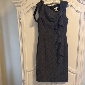 White House Black Market Gray Sheath  Dress